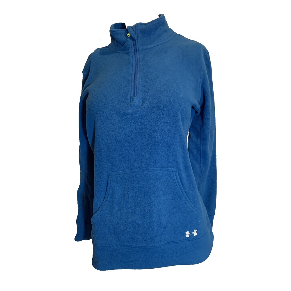 Under Armour‎ Fleece 1/4 Zip  Pull Over  Blue Pocket Size XS